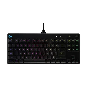 Logitech Pro Wired (GX Blue Clicky Switch) Mechanical RGB Backlit Gaming Keyboard
