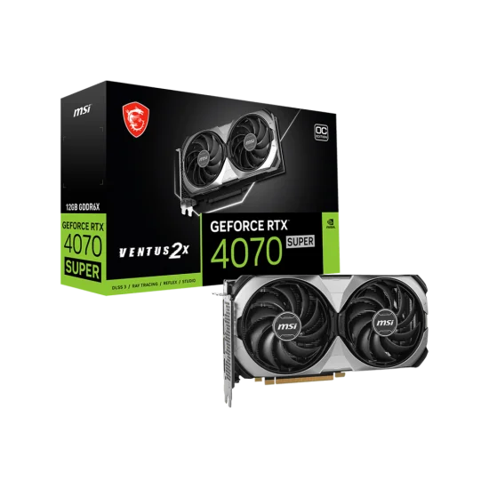 MSI GeForce RTX 4070 SUPER 12G VENTUS 2X OC 12GB GDDR6X Graphics Card