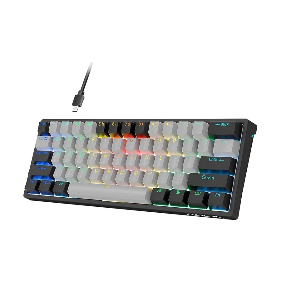 Aula F3261 RGB Hot Swap (Blue Switch) Wired Black & Gray Mechanical Gaming Keyboard