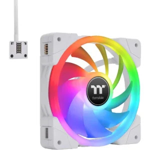 Thermaltake SWAFAN EX12 White RGB Magnetic PWM Radiator Fan TT Premium Edition (3-Fan Pack)