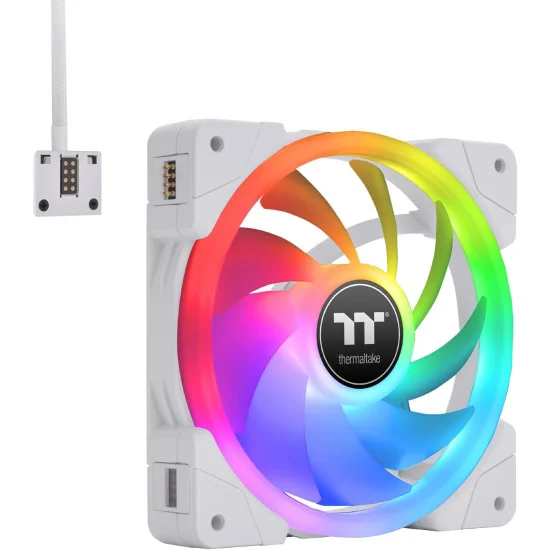 Thermaltake SWAFAN EX12 White RGB Magnetic PWM Radiator Fan TT Premium Edition (3-Fan Pack)