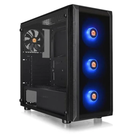Thermaltake Versa J23 TG MB SYNC RGB Mid Tower Chassis Black