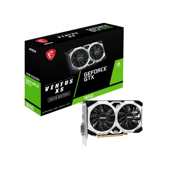 MSI GeForce GTX 1650 D6 VENTUS XS OCV3 4GB GDDR6 Graphics Card