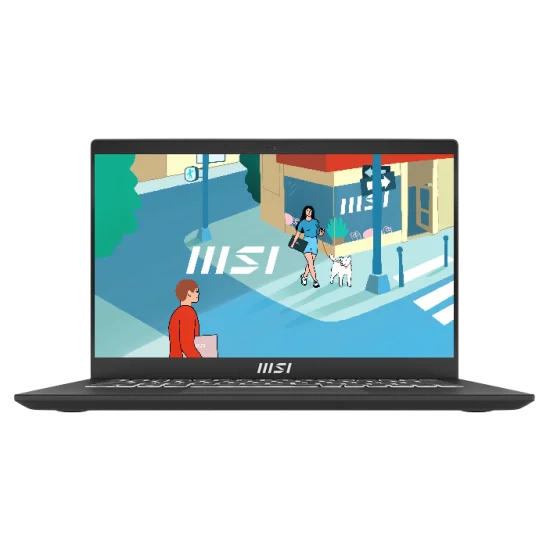 MSI Modern 14 C12MO Intel Core I5-1235U 12th Gen 16GB 3200MHz RAM 512GB NVMe SSD 14 Inch FHD 60Hz Classic Black Laptop