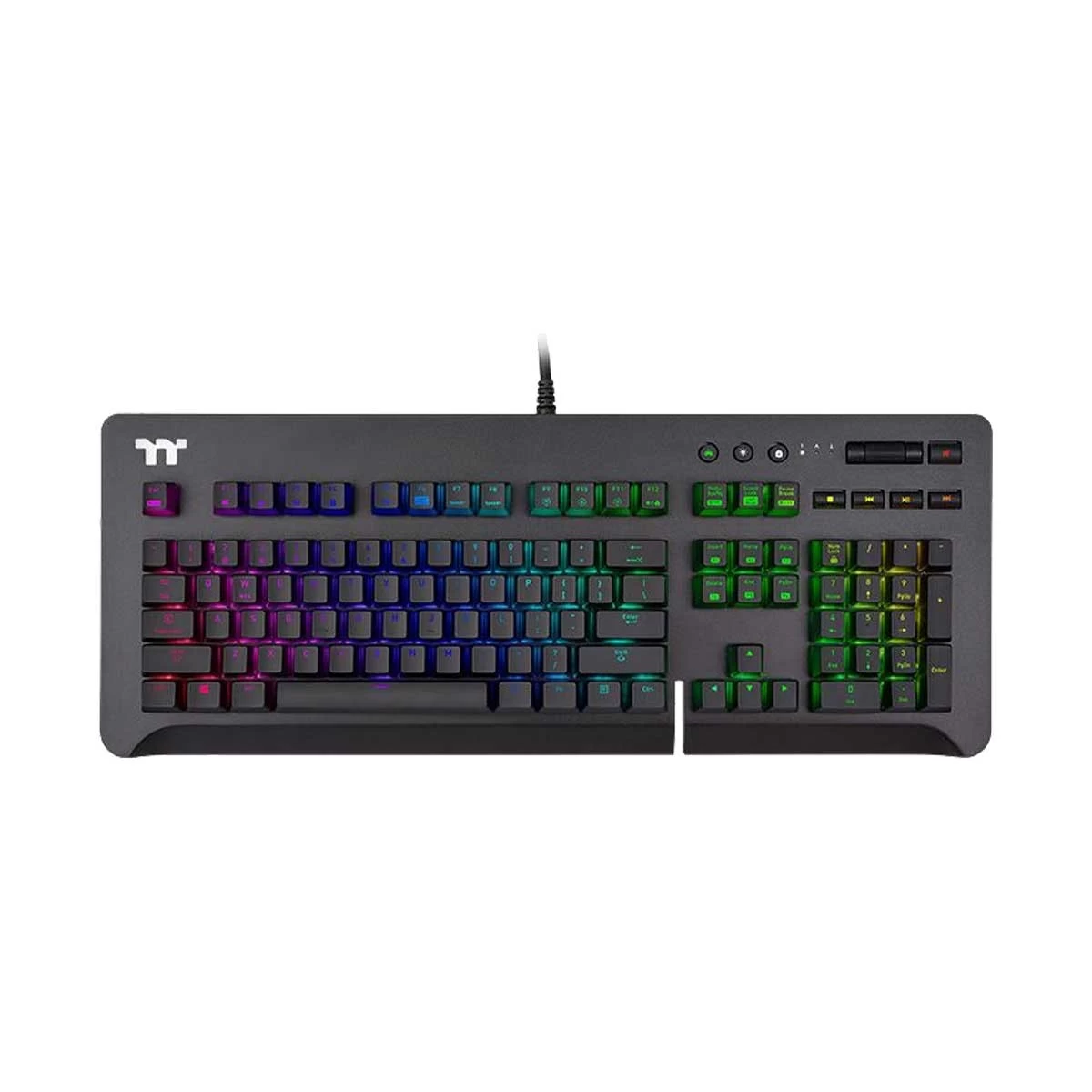 Thermaltake Level 20 RGB Cherry MX Speed Silver Wired Gaming Mechanical Space Gray Keyboard