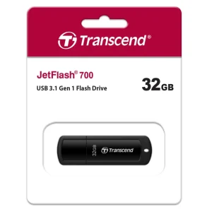 Transcend 32GB JetFlash 730 USB 3.1 Gen 1 Pen Drive Black