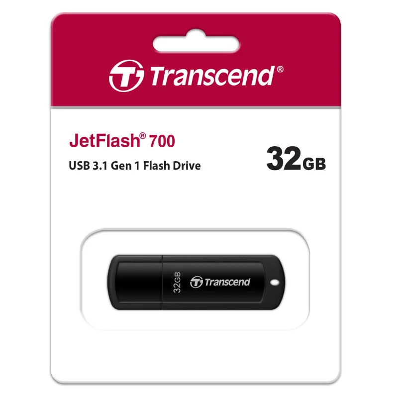 Transcend 32GB JetFlash 730 USB 3.1 Gen 1 Pen Drive Black