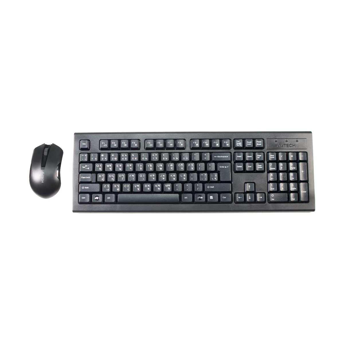 A4TECH 3000N Black Wireless Keyboard & Mouse Combo with Bangla