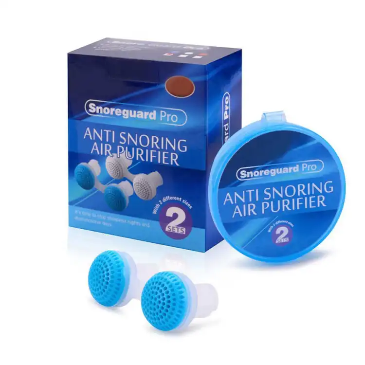 Anti Snore Devices Silicone Nose Clip Air Purifier Breathable Mini Nasal Buds Stopper 2 Pairs