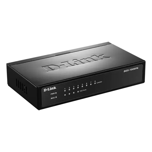 D-Link DES-1008P 8-Port Desktop Switch with 4 PoE Ports