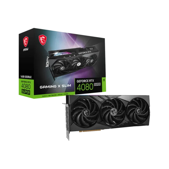 MSI GeForce RTX 4080 SUPER GAMING X SLIM 16GB GDDR6X Graphics Card