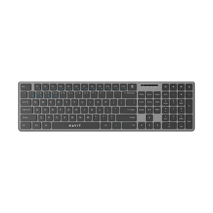 Havit KB235WB Dual Mode Bluetooth Black & Gray Keyboard