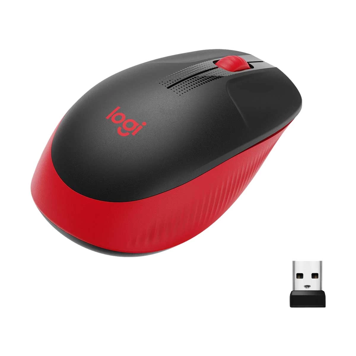 Logitech M190 Wireless Red Mouse
