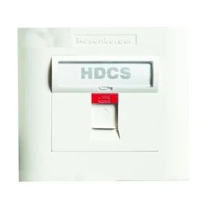 Rosenberger Plane White Face Plate (Single Port)