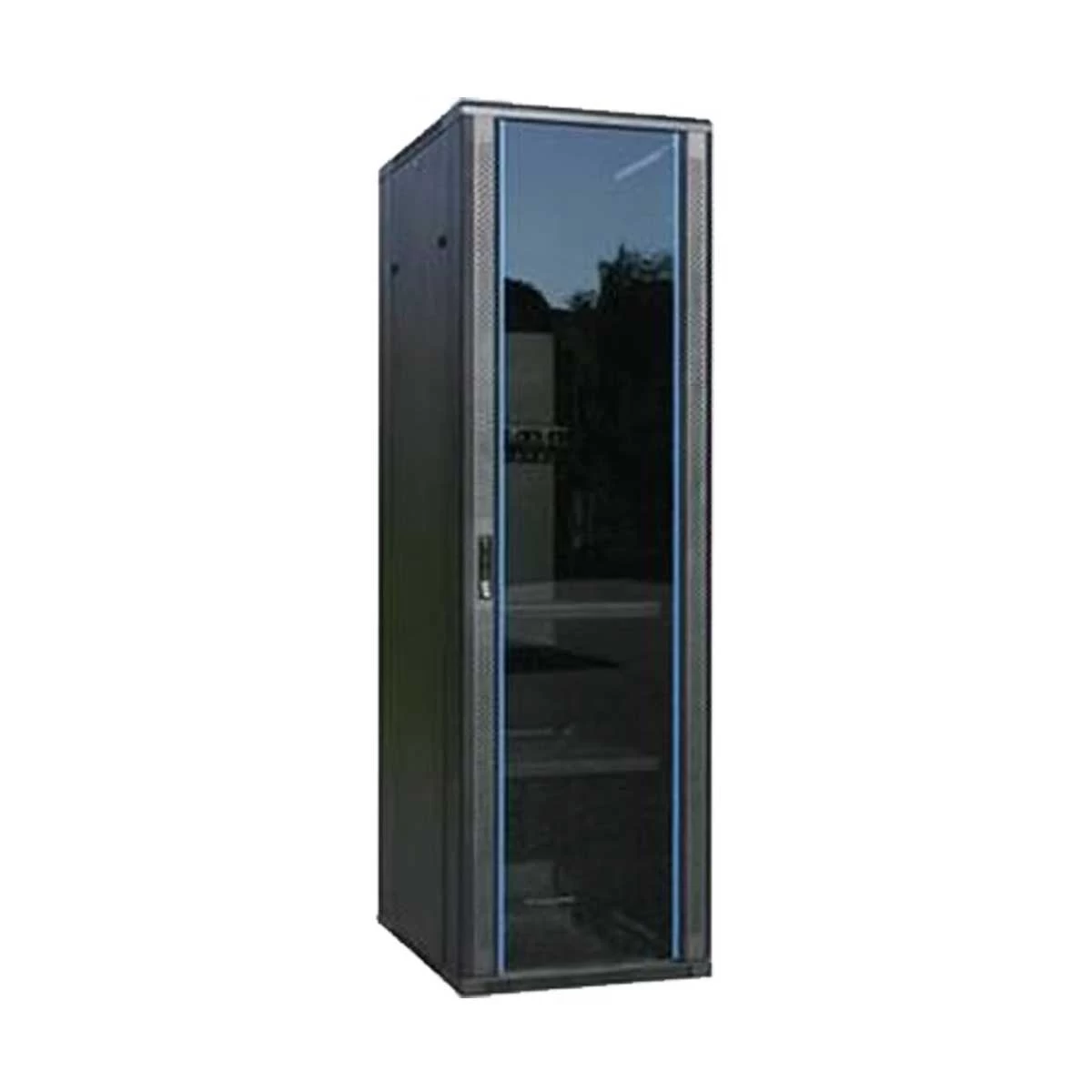 Toten 42U 600×1000 Front Glass Door and Back Mesh Door Floor Stand Server Rack with 2x 6port PDU and 2x Tray (1x Fixed + 1x Slide)