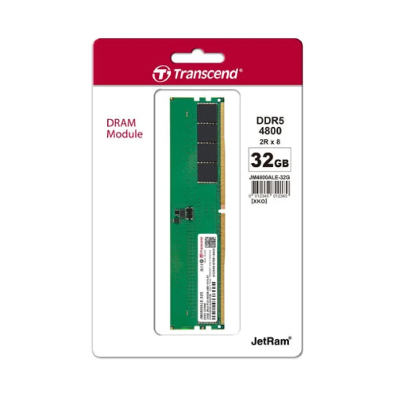 Transcend 32GB JM DDR5 4800 U-DIMM Desktop RAM