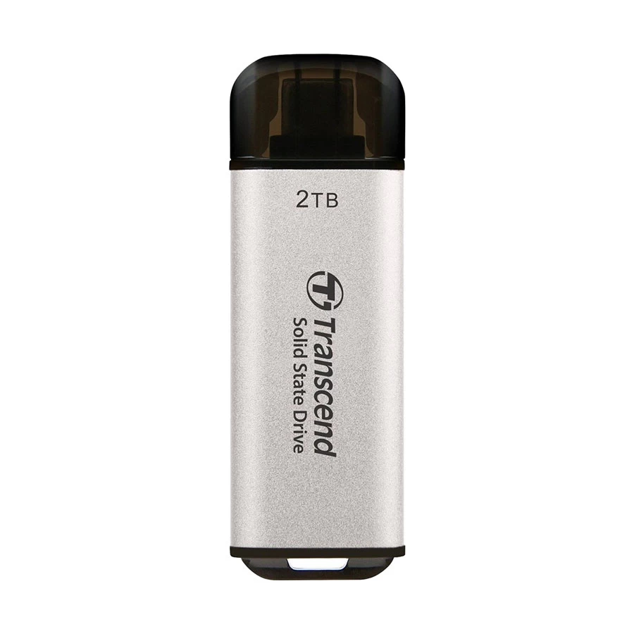 Transcend ESD300S 2TB USB Type-C OTG Silver Portable External SSD