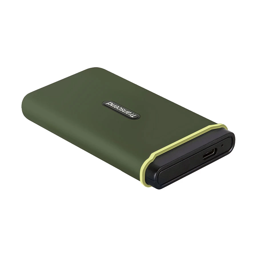 Transcend ESD380C 500GB USB 3.2 Gen 2 Type-C Military Green Portable External SSD