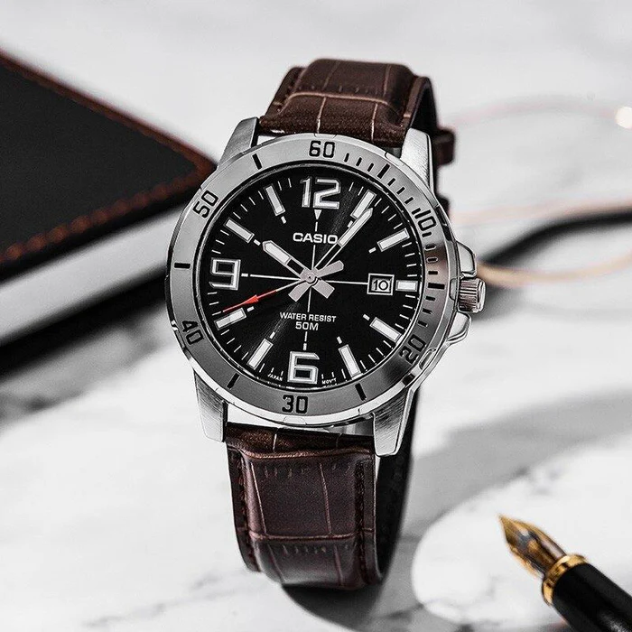 Casio Enticer Black Dial Men’s Watch| MTP-VD01L-1BVUDF