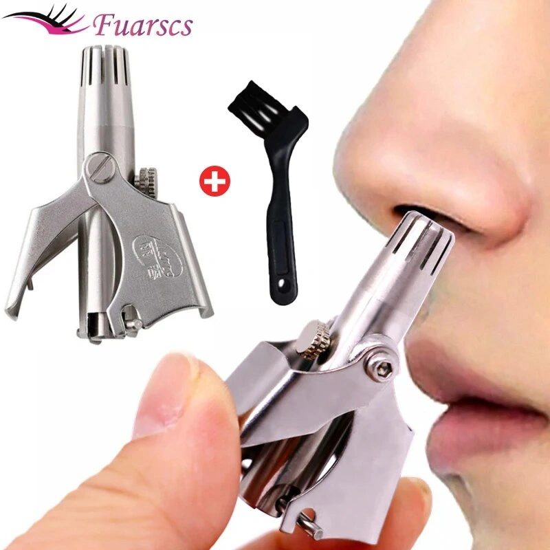 Men’s Nose Hair Trimmer Stainless Steel Manual Trimmer Suitable For Nose Hair Razor Washable Portable Nose Hair Trimmer