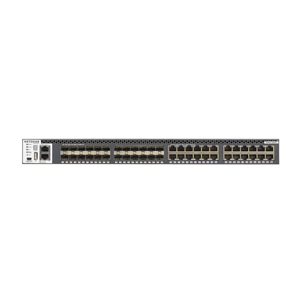 NETGEAR M4300-24X24F(XSM4348S) 24-Port SFP+ + 24-Port 10G Stackable AV Line L3 Managed Switch