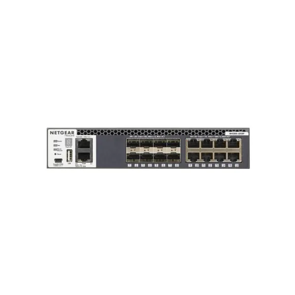 Netgear M4300-8X8F(XSM4316S) 8-Port 10G Fiber (SFP+) + 8-Port 10G Ethernet Stackable Half-Width AV Line L3 Managed Switch