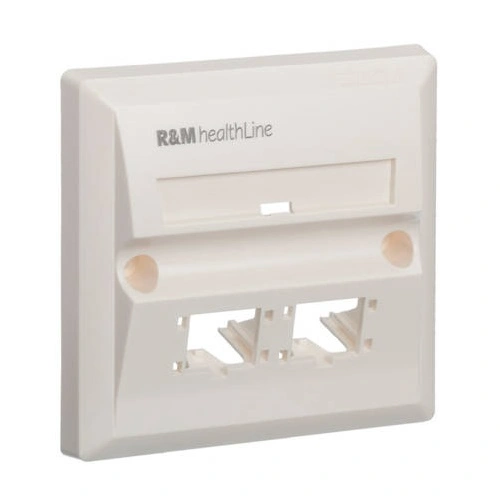 R&M CAT6 2-PORT FACEPLATE