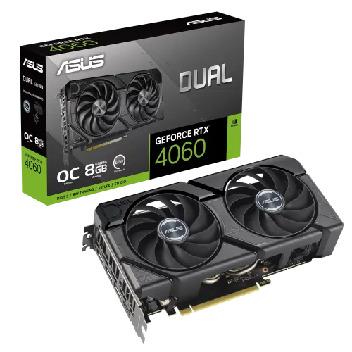 ASUS Dual GeForce RTX 4060 EVO OC Edition 8GB GDDR6 Graphics Card