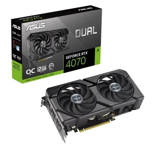 ASUS Dual GeForce RTX 4070 EVO OC Edition 12GB GDDR6X Graphics Card