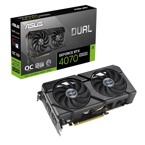 ASUS Dual GeForce RTX 4070 SUPER EVO OC Edition 12GB GDDR6X Graphics Card