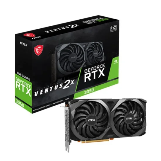MSI GeForce RTX 3050 VENTUS 2X 8G OC 8GB GDDR6X Graphics Card