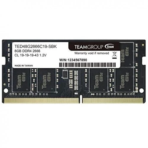 TEAM ELITE 8GB 2666MHz DDR4 Laptop RAM