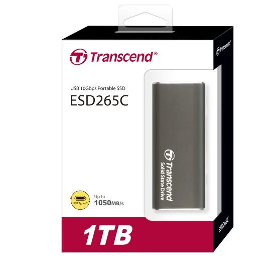 Transcend 1TB ESD265C Type C Portable SSD Iron Gray