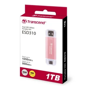 Transcend 1TB ESD310P Type C Portable SSD Pink