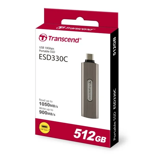 Transcend 512GB ESD330C Type C Portable SSD Brown