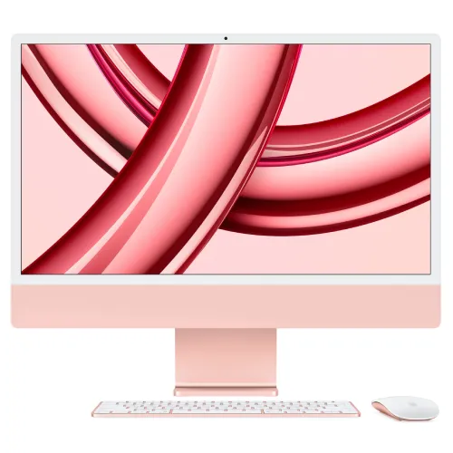 Apple iMac M3 Chip 256GB SSD 24″ 4.5K Retina Display Pink All-in-One PC