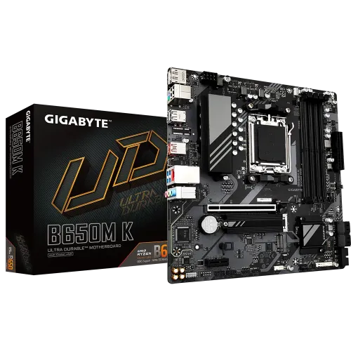 GIGABYTE B650M K AMD AM5 Micro-ATX Motherboard