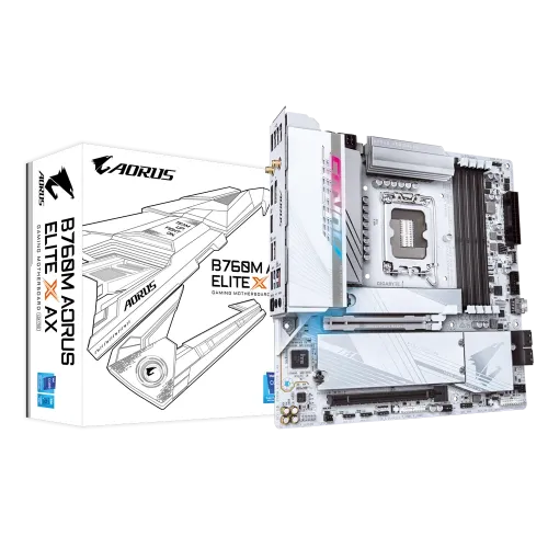 GIGABYTE B760M AORUS ELITE X AX DDR5 mATX Motherboard
