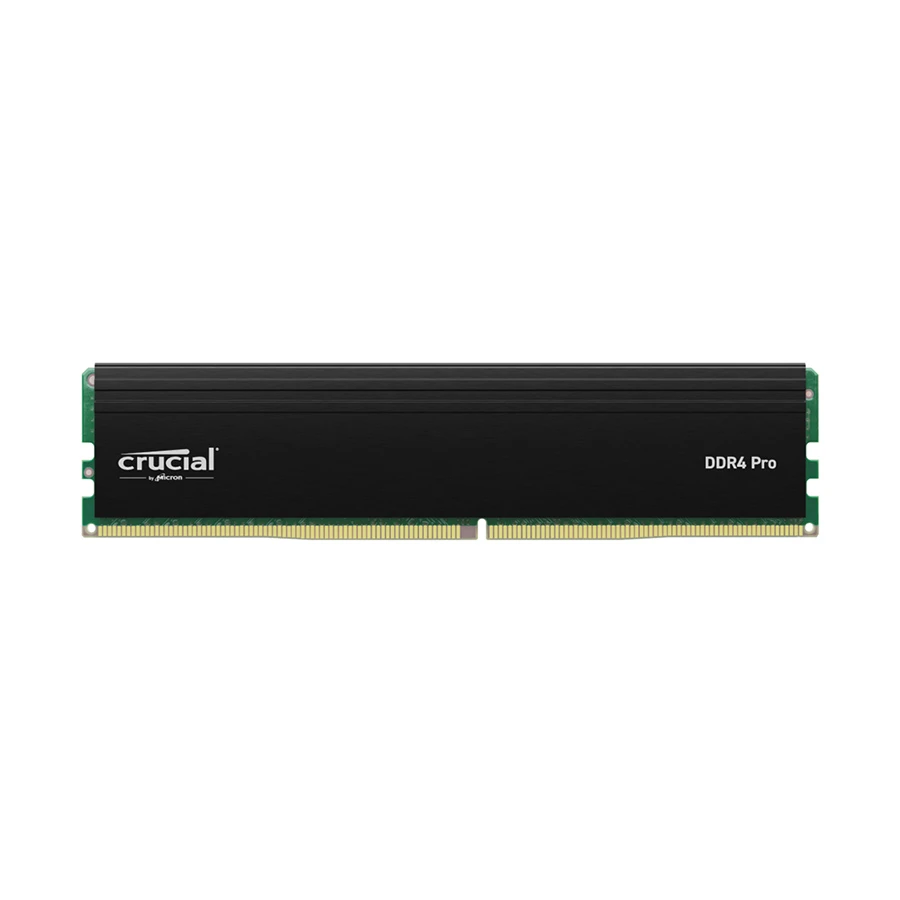 Crucial Pro 16GB DDR4 3200MHz U-DIMM Black Heatsink Desktop RAM