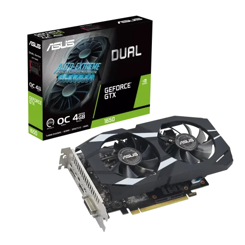 ASUS Dual GeForce GTX 1650 OC Edition 4GB GDDR6 EVO Graphics Card