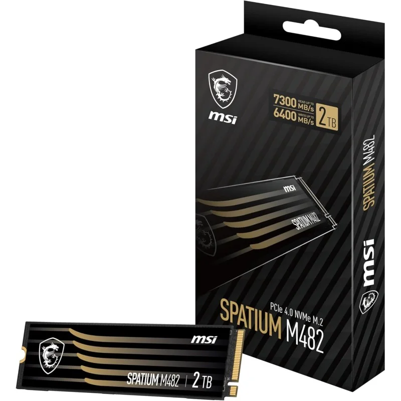 MSI SPATIUM M482 2TB PCIe Gen4 NVMe M.2 Internal SSD