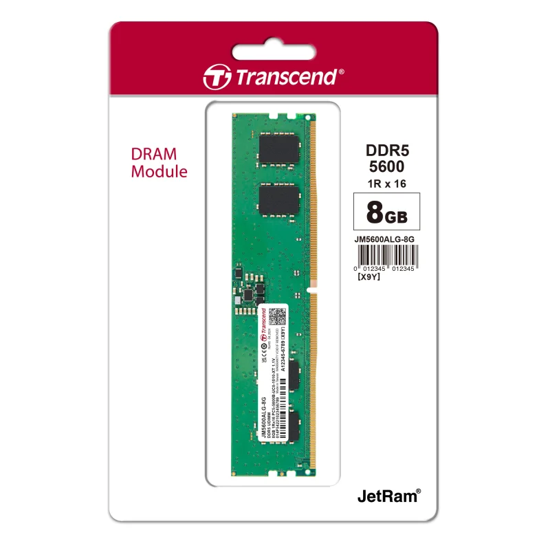 Transcend 8GB JM DDR5 5600Mhz U-DIMM Desktop RAM