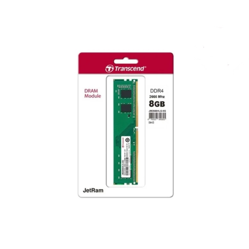 Transcend 8GB JetRAM DDR4 2666MHZ U-DIMM 1RX8 1GX8 Desktop RAM