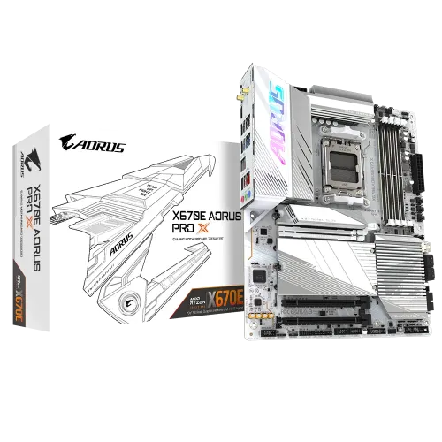GIGABYTE X670E AORUS PRO X DDR5 AM5 ATX Motherboard