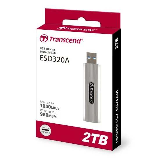 TRANSCEND ESD320A 2TB Portable SSD GRAY