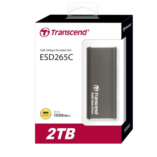 Transcend 2TB ESD265C Type C Portable SSD Iron Gray