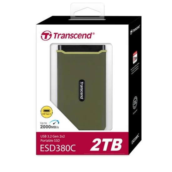 Transcend 2TB ESD380C USB 3.2 Gen 2×2 Type-C Portable SSD