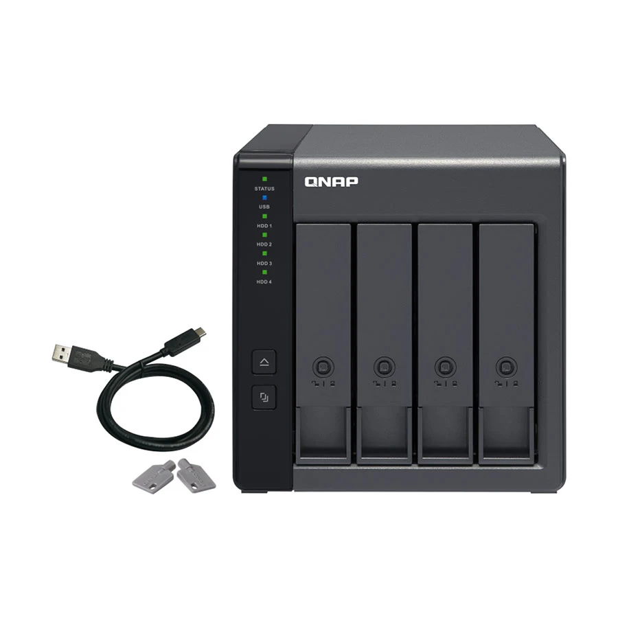(Backorder) QNAP TR-004 4 Bays Type-C USB / SATA III Expansion Unit for Network Storage (2 Year Warranty)