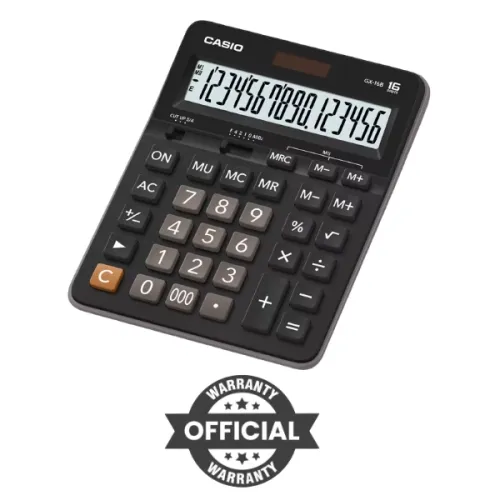 CASIO GX-16B Basic Calculator – Reliable Accuracy with a Large Display