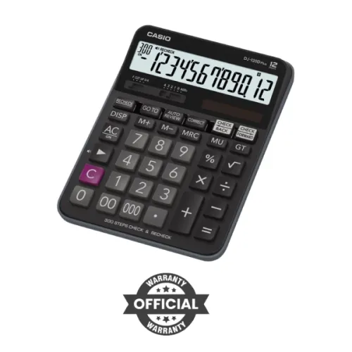 Casio DJ-120D Plus Check & Recheck Basic Calculator – Advanced Accuracy for Daily Computations